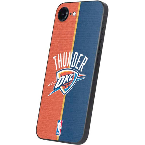 NBA OKC Thunder Split iPhone 16e Skin